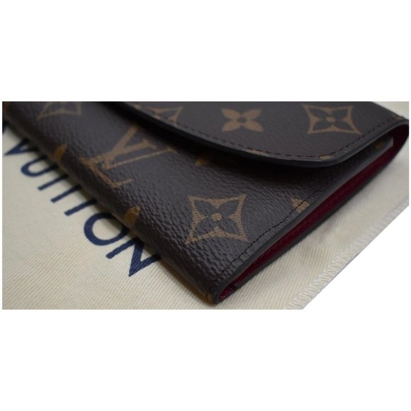 LOUIS VUITTON  Emilie Monogram Canvas Wallet Fuchsia - Picture 7 of 11
